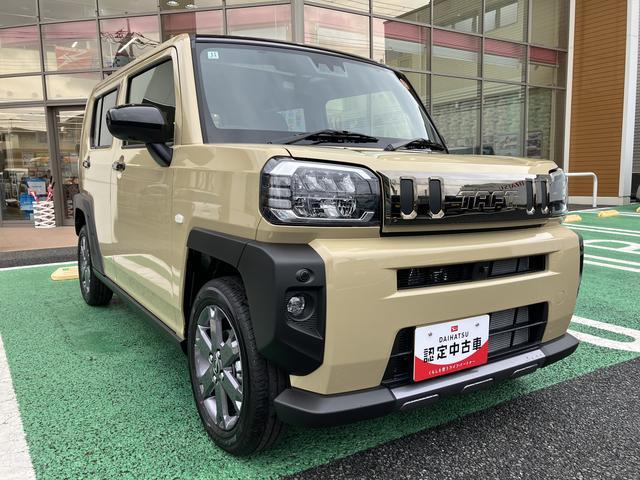 タフトＧターボ　ダーククロムベンチャー　ＬＥＤヘッドライト保証　新車保証・まごころ保証　１年間・走行距離無制限付き　アダプティブクルーズコントロール　フロントシートヒーター　ホールド機能付き電動サイドブレーキ　ガラスルーフ　キーフリー　電動格納ミラー（東京都）の中古車