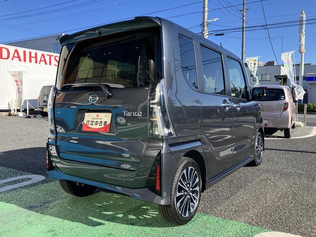 タントカスタムRSリミテッド ディスプレイオーディオ ETC保証 新車保証・まごころ保証 1年間・走行距離無制限付き 純正9インチディスプレイオーディオ ディスプレイオーディオ連動前後録画ドライブレコーダー パノラマモニター 両側電動スライドドア ターボ(東京都)の中古車