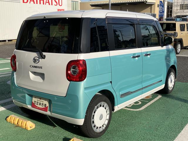 ムーヴキャンバスストライプスＧ　ディスプレイオーディオ　ＥＴＣ　ドラレコ保証　新車保証・まごころ保証　１年間・走行距離無制限付き　純正９インチディスプレイオーディオ　ＥＴＣ車載器　ディスプレイオーディオ連動前後録画ドライブレコーダー　両側電動スライドドア　キーフリー（東京都）の中古車