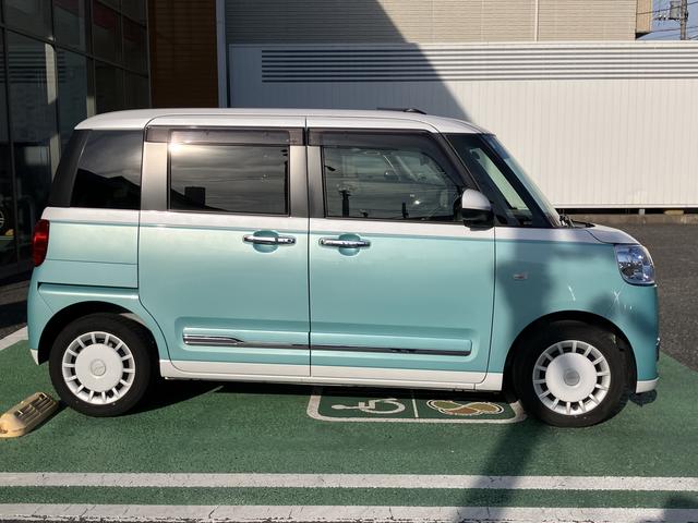 ムーヴキャンバスストライプスＧ　ディスプレイオーディオ　ＥＴＣ　ドラレコ保証　新車保証・まごころ保証　１年間・走行距離無制限付き　純正９インチディスプレイオーディオ　ＥＴＣ車載器　ディスプレイオーディオ連動前後録画ドライブレコーダー　両側電動スライドドア　キーフリー（東京都）の中古車
