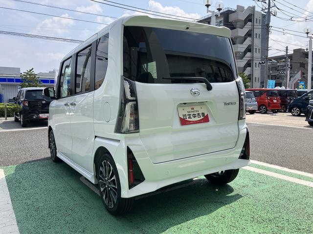 タントカスタムRS ディスプレイオーディオ バックモニター保証 新車保証・まごころ保証 1年間・走行距離無制限付き 純正9インチディスプレイオーディオ バックモニター 両側電動スライドドア ターボ LEDヘッドライト ホールド機能付き電動サイドブレーキ(東京都)の中古車