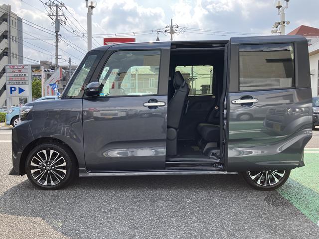 タントカスタムRS カーナビ ETC ドライブレコーダー保証 新車保証・まごころ保証 1年間・走行距離無制限付き 純正7インチエントリーナビ バックモニター ナビ連動前後録画ドライブレコーダー ETC車載器 ターボ LEDヘッドライト 両側電動スライドドア(東京都)の中古車