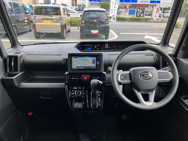 タントカスタムRS カーナビ ETC ドライブレコーダー保証 新車保証・まごころ保証 1年間・走行距離無制限付き 純正7インチエントリーナビ バックモニター ナビ連動前後録画ドライブレコーダー ETC車載器 ターボ LEDヘッドライト 両側電動スライドドア(東京都)の中古車
