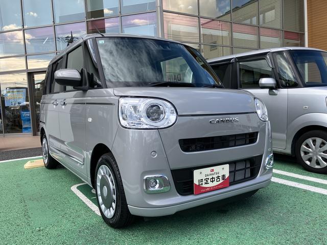 ムーヴキャンバスセオリーＧ　ディスプレイオーディオ　フロントシートヒーター保証　新車保証・まごころ保証　１年間・走行距離無制限付き　純正９インチディスプレイオーディオ　バックカメラ　ＬＥＤヘッドライト　フロントシートヒーター　ホールド機能付き電動サイドブレーキ　キーフリー（東京都）の中古車