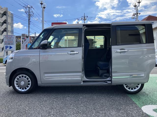 ムーヴキャンバスセオリーＧ　ディスプレイオーディオ　フロントシートヒーター保証　新車保証・まごころ保証　１年間・走行距離無制限付き　純正９インチディスプレイオーディオ　バックカメラ　ＬＥＤヘッドライト　フロントシートヒーター　ホールド機能付き電動サイドブレーキ　キーフリー（東京都）の中古車