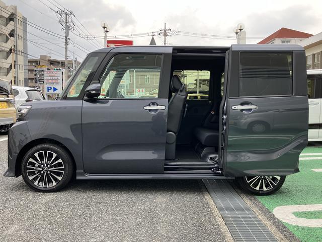 タントカスタムＲＳ　ディスプレイオーディオ　ターボ保証　新車保証・まごころ保証　１年間・走行距離無制限付き　純正９インチディスプレイオーディオ　バックモニター　ＬＥＤヘッドライト　両側電動スライドドア　ホールド機能付き電動サイドブレーキ（東京都）の中古車