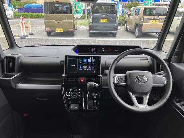 タントカスタムＲＳ　ディスプレイオーディオ　ターボ保証　新車保証・まごころ保証　１年間・走行距離無制限付き　純正９インチディスプレイオーディオ　バックモニター　ＬＥＤヘッドライト　両側電動スライドドア　ホールド機能付き電動サイドブレーキ（東京都）の中古車