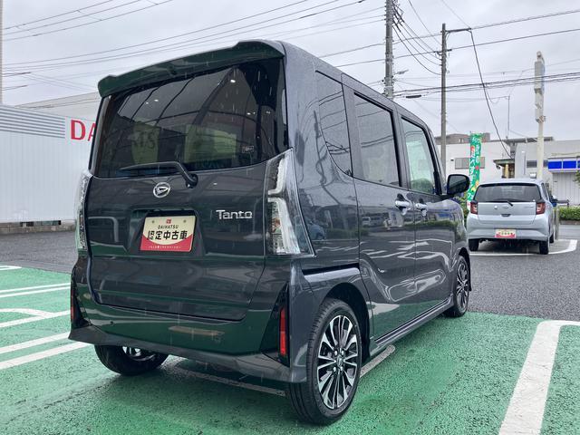 タントカスタムＲＳリミテッド　７インチナビ　パノラマ対応カメラ保証　新車保証・まごころ保証　１年間・走行距離無制限付き・７インチナビ・パノラマカメラ・ドラレコ・ＥＴＣ装備・ＬＥＤヘッドライト装備・シートヒーター装備（東京都）の中古車