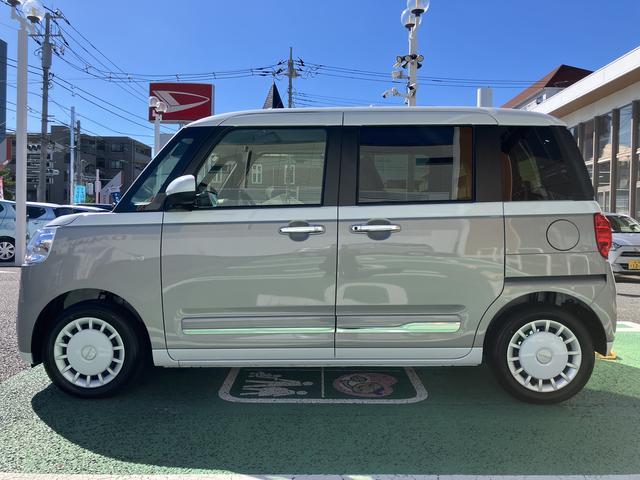 ムーヴキャンバスストライプスＧ　ディスプレイオーディオ　スライドドア保証　新車保証・まごころ保証　１年間・走行距離無制限付き　純正９インチディスプレイオーディオ　ＬＥＤヘッドライト　バックモニター　ほっとカップホルダー　両側電動スライドドア　電動サイドブレーキ（東京都）の中古車