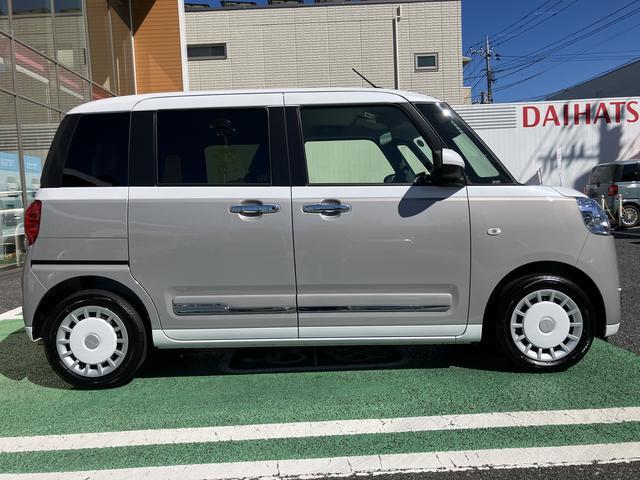 ムーヴキャンバスストライプスＧ　ディスプレイオーディオ　スライドドア保証　新車保証・まごころ保証　１年間・走行距離無制限付き　純正９インチディスプレイオーディオ　ＬＥＤヘッドライト　バックモニター　ほっとカップホルダー　両側電動スライドドア　電動サイドブレーキ（東京都）の中古車