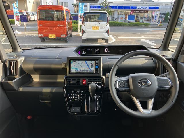 タントカスタムRS カーナビ バックモニター ドラレコ ETC保証 新車保証・まごころ保証 1年間・走行距離無制限付き 純正7インチエントリーナビ バックモニター ナビ連動前後録画ドライブレコーダー ETC車載器 フロントシートヒーター 電動サイドブレーキ(東京都)の中古車