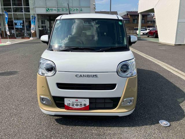 ムーヴキャンバスストライプスＧ　両側電動スライド／電子パーキング保証１年間・距離無制限　スマアシ／ＬＥＤヘッドライト（東京都）の中古車