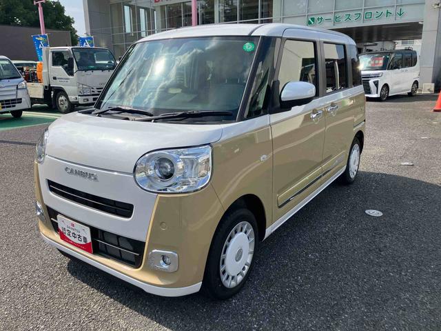 ムーヴキャンバスストライプスＧ　両側電動スライド／電子パーキング保証１年間・距離無制限　スマアシ／ＬＥＤヘッドライト（東京都）の中古車