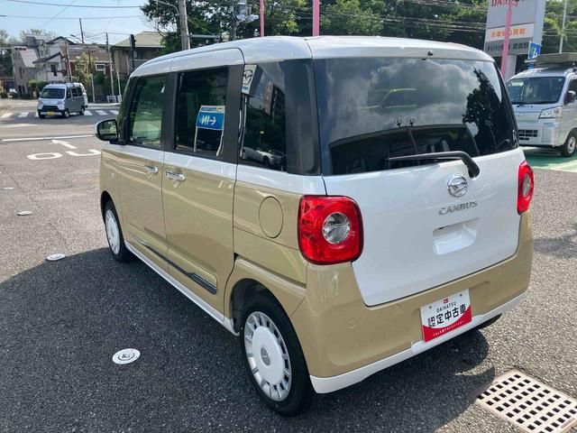 ムーヴキャンバスストライプスＧ　両側電動スライド／電子パーキング保証１年間・距離無制限　スマアシ／ＬＥＤヘッドライト（東京都）の中古車