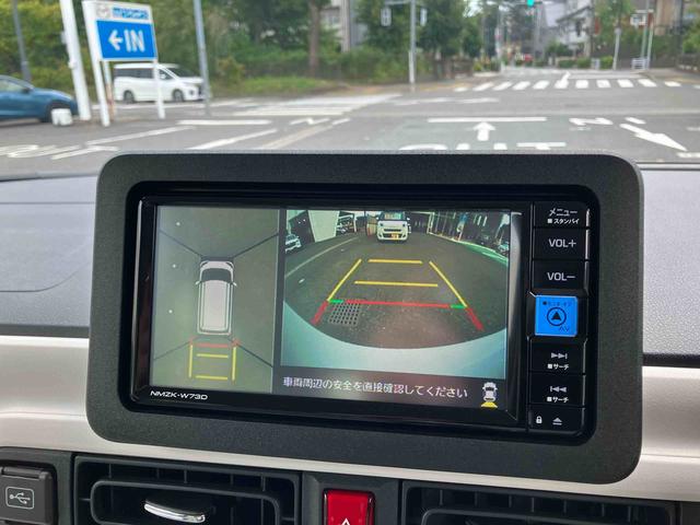 ムーヴキャンバスストライプスＧ　ナビ／パノラマカメラ／スマアシ保証　新車保証・まごころ保証　１年間・走行距離無制限付き　両側電動スライドドア／電子パーキングブレーキ（東京都）の中古車