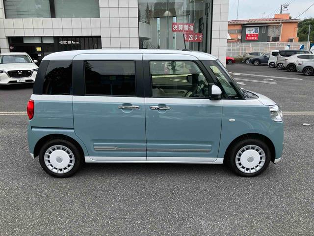 ムーヴキャンバスストライプスＧ　ナビ／パノラマカメラ／スマアシ保証　新車保証・まごころ保証　１年間・走行距離無制限付き　両側電動スライドドア／電子パーキングブレーキ（東京都）の中古車