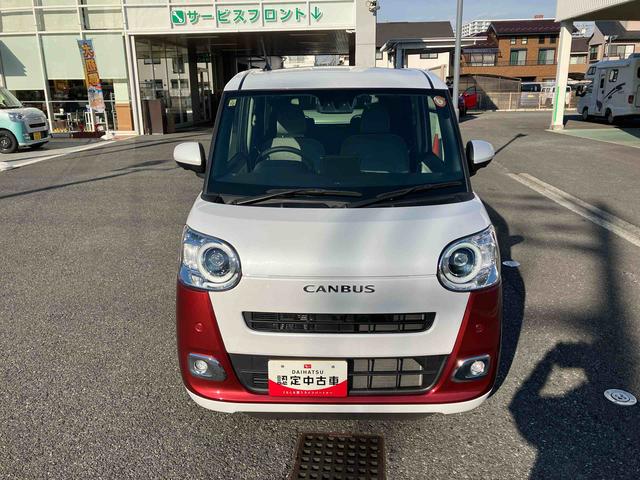 ムーヴキャンバスストライプスＧターボ保証　新車保証・まごころ保証　１年間・走行距離無制限付き　７インチナビ・パノラマカメラ・ドラレコ装備（東京都）の中古車