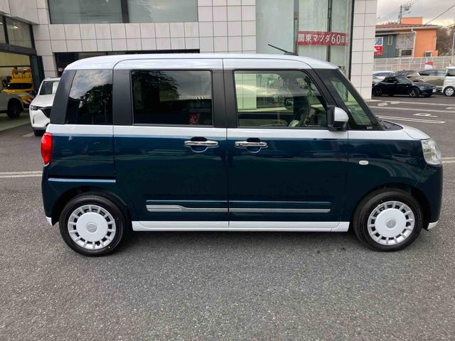 ムーヴキャンバスストライプスGターボ保証 新車保証・まごころ保証 1年間・走行距離無制限付き 7インチナビ・パノラマカメラ・ドラレコ・装備(東京都)の中古車