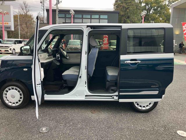 ムーヴキャンバスストライプスGターボ保証 新車保証・まごころ保証 1年間・走行距離無制限付き 7インチナビ・パノラマカメラ・ドラレコ・装備(東京都)の中古車