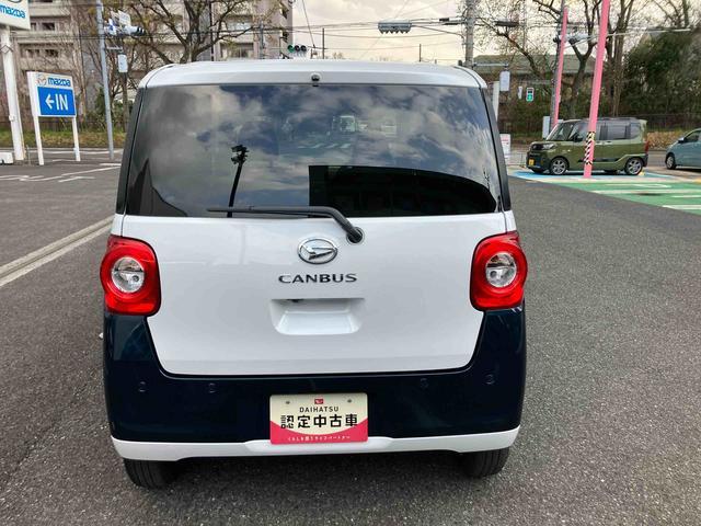 ムーヴキャンバスストライプスGターボ保証 新車保証・まごころ保証 1年間・走行距離無制限付き 7インチナビ・パノラマカメラ・ドラレコ・装備(東京都)の中古車