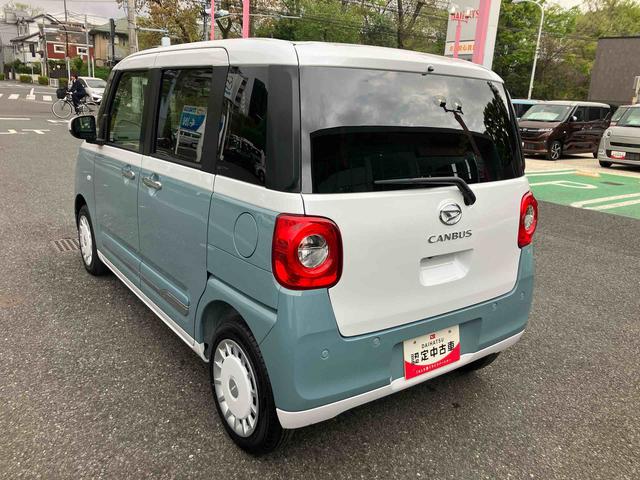 ムーヴキャンバスストライプスＧ　７インチ純正ナビゲーション搭載！！保証　新車保証・まごころ保証　１年間・走行距離無制限付き（東京都）の中古車