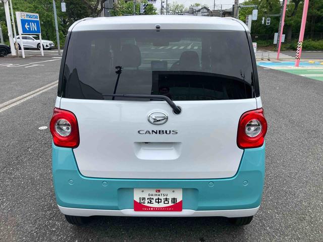 ムーヴキャンバスストライプスＧターボ　７インチ純正ナビゲーション搭載！！保証　新車保証・まごころ保証　１年間・走行距離無制限付き（東京都）の中古車