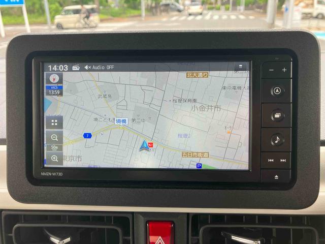 ムーヴキャンバスストライプスＧターボ　７インチ純正ナビゲーション搭載！！保証　新車保証・まごころ保証　１年間・走行距離無制限付き（東京都）の中古車