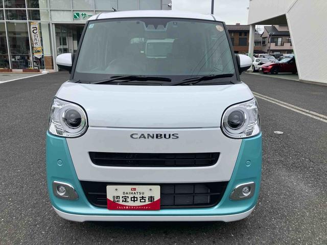 ムーヴキャンバスストライプスＧターボ　７インチ純正ナビゲーション搭載！！保証　新車保証・まごころ保証　１年間・走行距離無制限付き（東京都）の中古車