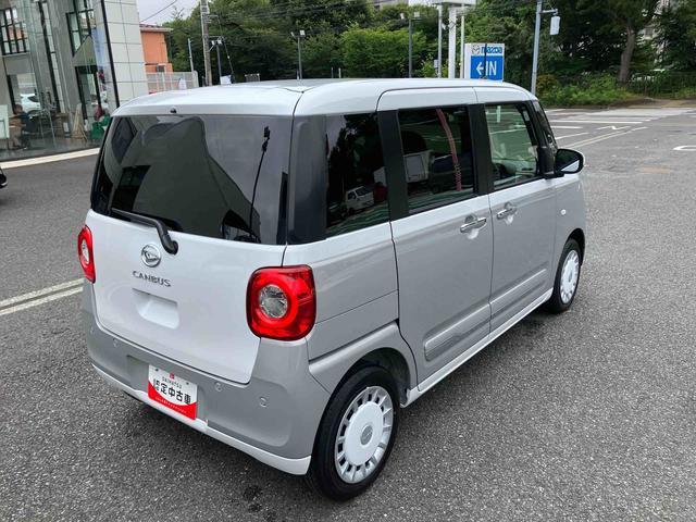 ムーヴキャンバスストライプスＧ　９インチディスプレイオーディオ装備保証　新車保証・まごころ保証　１年間・走行距離無制限付き・９インチディスプレイオーディオ装備・バックカメラ・ＬＥＤヘッドライト装備・シートヒーター装備（東京都）の中古車