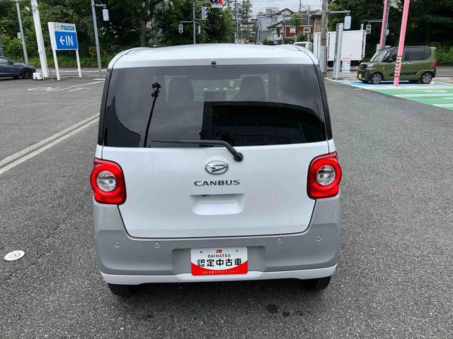 ムーヴキャンバスストライプスＧ　９インチディスプレイオーディオ装備保証　新車保証・まごころ保証　１年間・走行距離無制限付き・９インチディスプレイオーディオ装備・バックカメラ・ＬＥＤヘッドライト装備・シートヒーター装備（東京都）の中古車