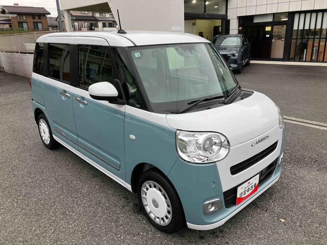ムーヴキャンバスストライプスGターボ保証 新車保証・まごころ保証 1年間・走行距離無制限付き・7インチナビ・バックカメラ・ドラレコ・ETC装備・LEDヘッドライト装備(東京都)の中古車