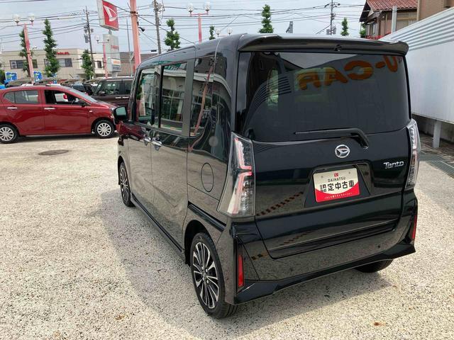 タントカスタムＲＳ　電動スライドドア　前席シートヒーター保証　新車保証・まごころ保証　１年間・走行距離無制限付き　前席シートヒーター　ＬＥＤヘッドランプ　ＬＥＤフォグランプ　電動パーキングブレーキ　両側電動スライドドア　オートライト　キーフリーシステム（東京都）の中古車