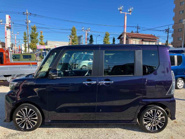 タントカスタムＲＳ　純正ナビ　ＥＴＣ車載器　ドライブレコーダー保証　新車保証・まごころ保証　１年間・走行距離無制限付き　純正７インチナビ　ＥＴＣ車載器　ドライブレコーダー　バックカメラ　コーナーセンサー　両側電動スライドドア　ＬＥＤヘッドランプ（東京都）の中古車