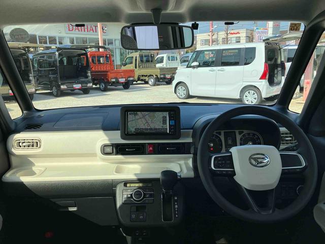 ムーヴキャンバスストライプスＧ　純正ナビ　ＥＴＣ車載器　パノラマモニター保証　新車保証・まごころ保証　１年間・走行距離無制限付き　純正７インチナビ　ＥＴＣ車載器　パノラマモニター　電動パーキングブレーキ　前席シートヒーター　両側電動スライドドア　アイドリンストップ（東京都）の中古車