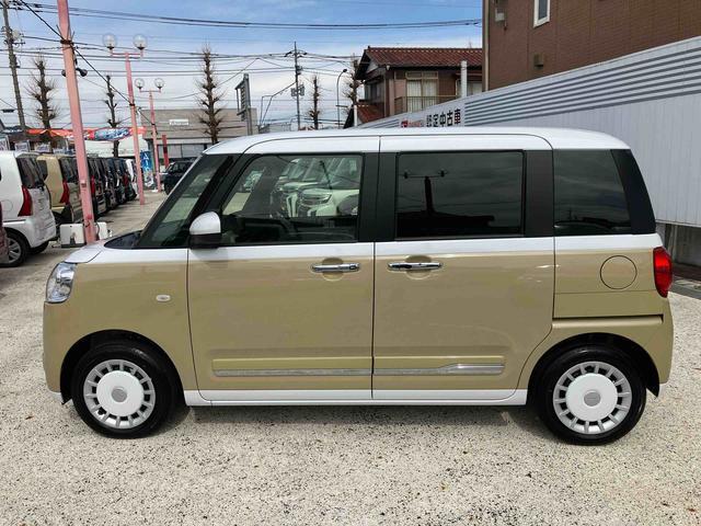 ムーヴキャンバスストライプスＧ　ナビ　前後ドラレコ　ＥＴＣ　両側電動スライド保証　新車保証・まごころ保証　１年間・走行距離無制限付き　純正７インチナビ　ＥＴＣ車載器　両側電動スライドドア　前席シートヒーター　電動パーキングブレーキ　ＬＥＤヘッドランプ　ＬＥＤフォグランプ（東京都）の中古車