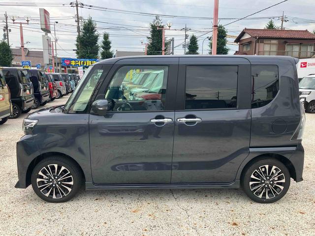 タントカスタムＲＳリミテッド　届け出済み未使用車保証　新車保証・まごころ保証　１年間・走行距離無制限付き・オーディオレス車・ＬＥＤヘッドライト装備・ＬＥＤフォグ装備・シートヒーター装備・アダプティブクルーズコントロール付き（東京都）の中古車