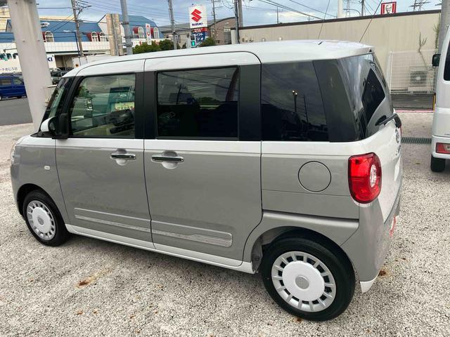 ムーヴキャンバスストライプスＧ　前席シートヒーター　ＬＥＤヘッドランプ保証　新車保証・まごころ保証　１年間・走行距離無制限付き　キーフリーシステム　前席シートヒーター　電動パーキングブレーキ　両側電動スライドドア　ＬＥＤヘッドランプ　ＬＥＤフォグランプ（東京都）の中古車