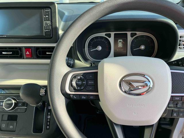 ムーヴキャンバスストライプスG ひょう害車 純正ナビ パノラマモニター保証 新車保証・まごころ保証 1年間・走行距離無制限付き 純正7インチナビ パノラマモニター 両側電動スライドドア 前席シートヒーター 電動パーキングブレーキ キーフリーシステム コーナーセンサー(東京都)の中古車