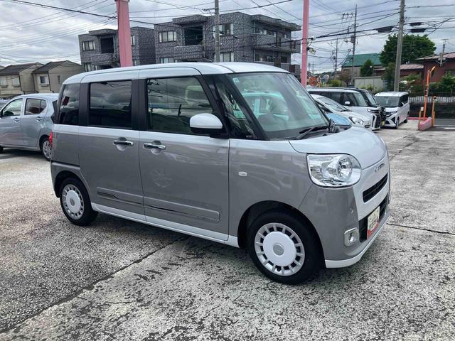 ムーヴキャンバスストライプスＧターボ　７インチ純正ナビゲーション搭載！！保証　新車保証・まごころ保証　１年間・走行距離無制限付き（東京都）の中古車