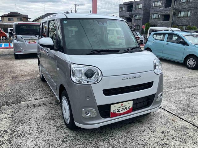 ムーヴキャンバスストライプスＧターボ　７インチ純正ナビゲーション搭載！！保証　新車保証・まごころ保証　１年間・走行距離無制限付き（東京都）の中古車