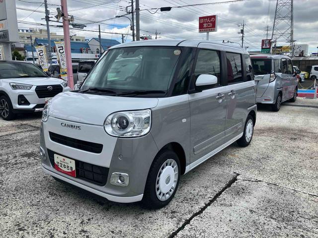 ムーヴキャンバスストライプスＧターボ　７インチ純正ナビゲーション搭載！！保証　新車保証・まごころ保証　１年間・走行距離無制限付き（東京都）の中古車