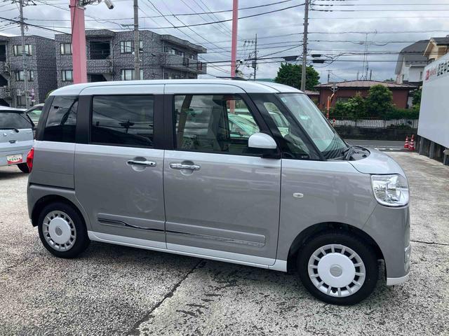 ムーヴキャンバスストライプスＧターボ　７インチ純正ナビゲーション搭載！！保証　新車保証・まごころ保証　１年間・走行距離無制限付き（東京都）の中古車