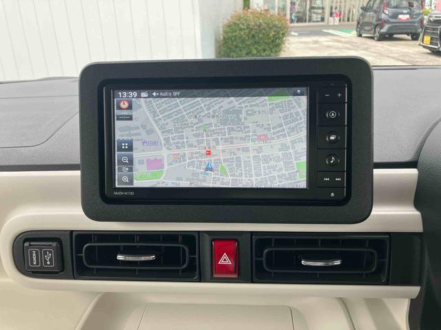 ムーヴキャンバスストライプスＧターボ　７インチ純正ナビゲーション搭載！！保証　新車保証・まごころ保証　１年間・走行距離無制限付き（東京都）の中古車