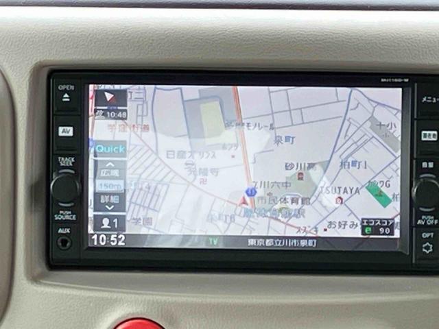 キューブ１５Ｘ　ナビゲーション　キーフリーシステム保証１年間距離無制限付き　ナビゲーション　キーフリーシステム　エアコン　電動格納ドアミラー　パワーウインドウ　アイドリングストップ（東京都）の中古車