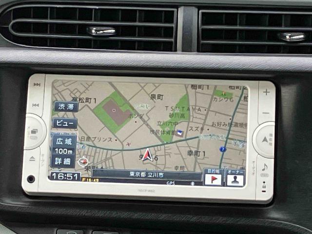アクアＳ　ナビゲーション　ＥＴＣ車載器　ドライブレコーダー保証１年間距離無制限付き　ナビゲーション　バックカメラ　ＥＴＣ車載器　ドライブレコーダー　Ｂｌｕｅｔｏｏｔｈ接続　キーレスエントリー（東京都）の中古車
