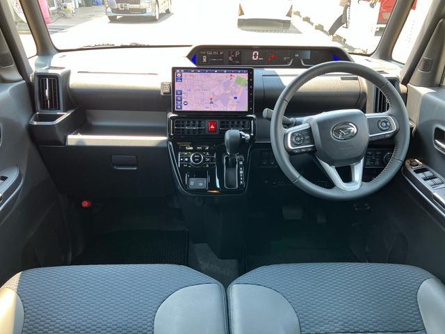 タントカスタムＲＳ　１０インチナビ　ＥＴＣ　ドライブレコーダー保証　新車保証・まごころ保証　１年間・走行距離無制限付き　純正１０インチナビ　ＥＴＣ車載器　ドライブレコーダー　パノラマモニター　アダプティブクルーズコントロール　両側電動スライドドア（東京都）の中古車