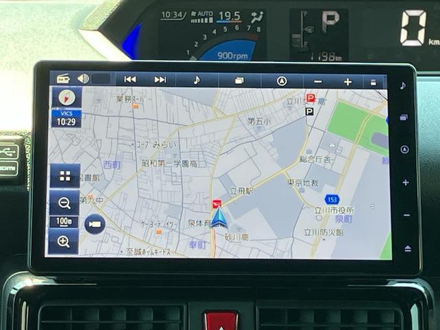 タントカスタムＲＳ　１０インチナビ　ＥＴＣ　ドライブレコーダー保証　新車保証・まごころ保証　１年間・走行距離無制限付き　純正１０インチナビ　ＥＴＣ車載器　ドライブレコーダー　パノラマモニター　アダプティブクルーズコントロール　両側電動スライドドア（東京都）の中古車