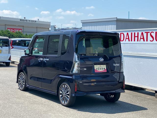 タントカスタムＲＳ　１０インチナビ　ＥＴＣ　ドライブレコーダー保証　新車保証・まごころ保証　１年間・走行距離無制限付き　純正１０インチナビ　ＥＴＣ車載器　ドライブレコーダー　パノラマモニター　アダプティブクルーズコントロール　両側電動スライドドア（東京都）の中古車
