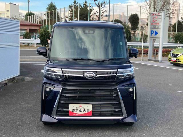 タントカスタムＸ　届出済未使用車　　両側電動スライドドア保証１年間距離無制限付き　アダプティブクルーズコントロール　レーンキープコントロール　パノラマモニター対応カメラ　電動パーキングブレーキ　両側電動スライドドア　ＬＥＤヘッドランプ　ＵＳＢ（東京都）の中古車