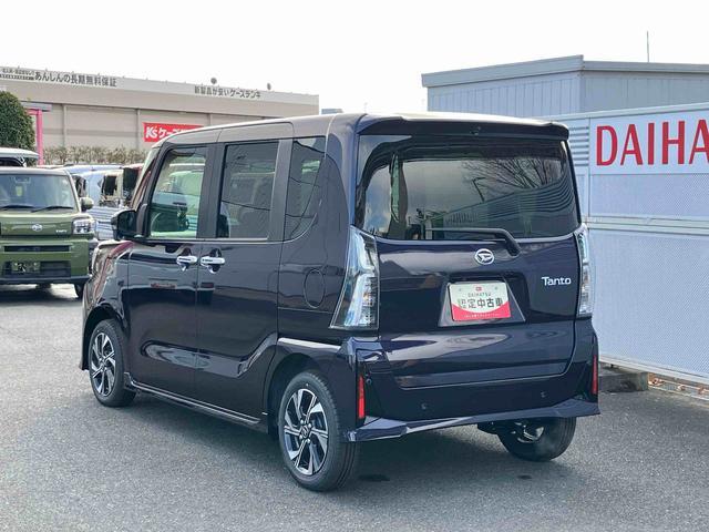 タントカスタムＸ　届出済未使用車　　両側電動スライドドア保証１年間距離無制限付き　アダプティブクルーズコントロール　レーンキープコントロール　パノラマモニター対応カメラ　電動パーキングブレーキ　両側電動スライドドア　ＬＥＤヘッドランプ　ＵＳＢ（東京都）の中古車